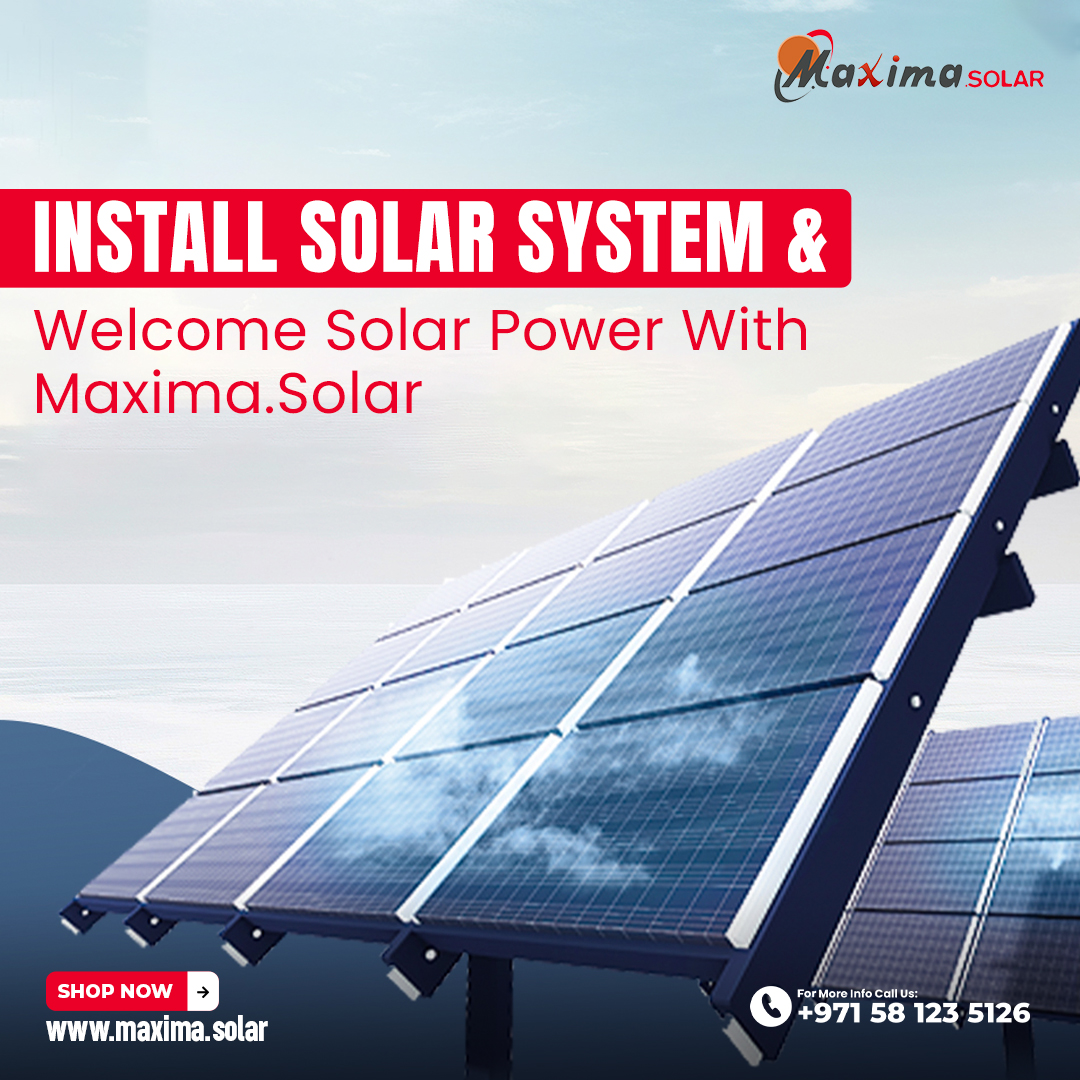 Maxima. Solar has a wide range of premium quality solar components. Our pre-engineered array of solar components caters to every budget and load need.

For more information 
+971 55 455 5035 
maxima.solar #solarcomponents #maxima #Solar #solarsystem #solarpanels