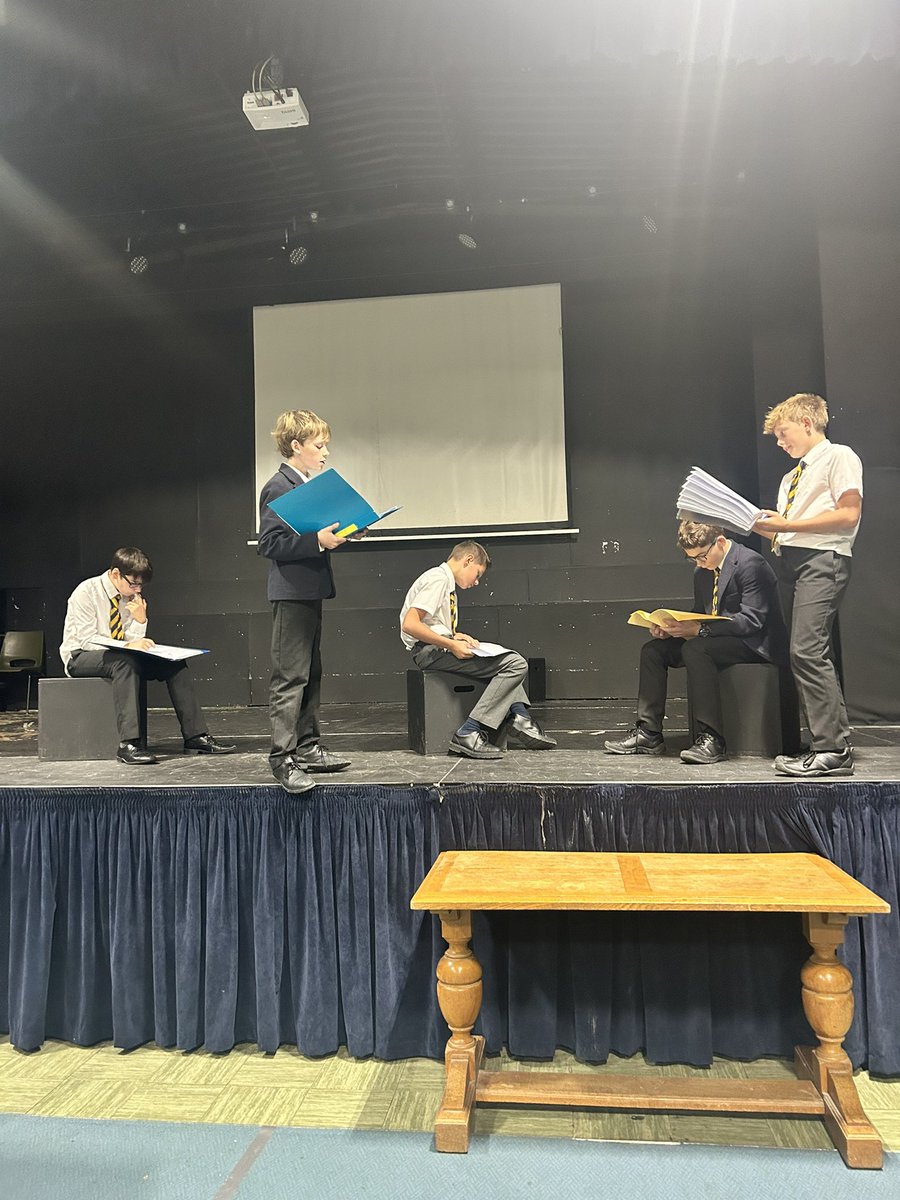 Our dedicated and determined 'Lost Boys' rehearsing for Peter Pan during break time... and their own choice too! We love to see this level of commitment in Expressive Arts 🎭 ✨ #MonktonExpressiveArts #MonktonPrep