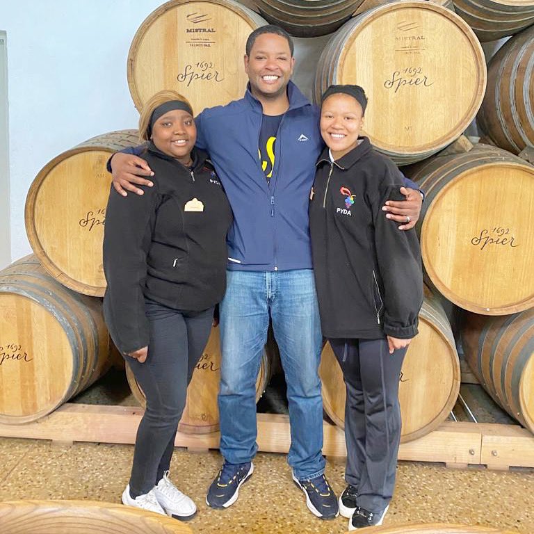 PYDAcademy's tweet image. Zihle &amp;amp; Samantha @SpierWineFarm for work placement, hanging out with Spencer Fondaumiere, ASI certified somm, wine judge &amp;amp; @SASommeliers chairman. 

May they keep engaging, stay curious &amp;amp; learn out of your socks!

#workreadiness #handsonlearning #pyda #launchingtalent