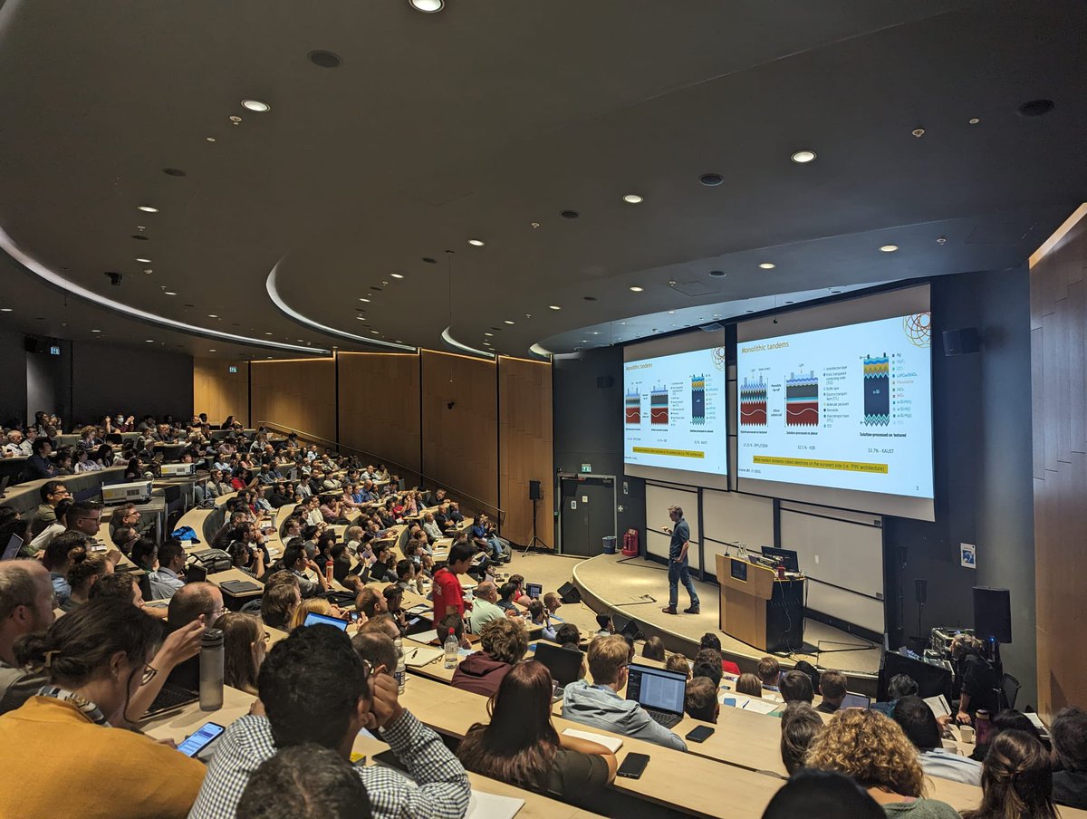 Henry Snaith Group (@snaithgroup) on Twitter photo World record #perovskite on silicon tandem solar cells achieved by Stefaan De Wolf (<a href="/KAUST_KPVLab/">DeWolf KPV-Lab</a>) could accelerate TW scale solar installation but robust materials are required #PSCO23 World record #perovskite on silicon tandem solar cells achieved by Stefaan De Wolf (<a href="/KAUST_KPVLab/">DeWolf KPV-Lab</a>) could accelerate TW scale solar installation but robust materials are required #PSCO23