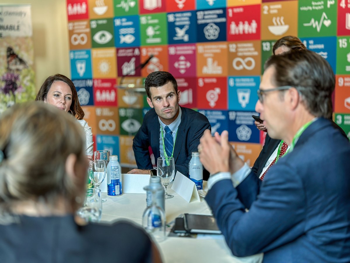 BASFAgro's tweet photo. Greetings from NYC! On September 12th we hosted a roundtable discussion with Greek and US #Cotton farmers at the 78th #UnitedNations General Assembly session! During the event, we had an open conversation about the opportunities and challenges of producing sustainable cotton. https://t.co/kvfm6KXVXh