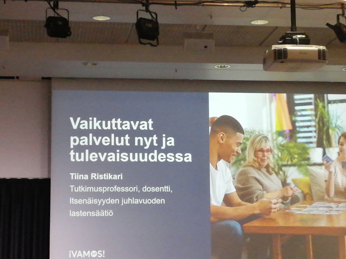 <a href="/vamosnuoret/">vamosnuoret</a> @t_ristikari <a href="/TerhiLaine/">Terhi Laine</a>  Vaikuttavaa nuorten syrjäytymisen vähentämistä! #pärjääminen