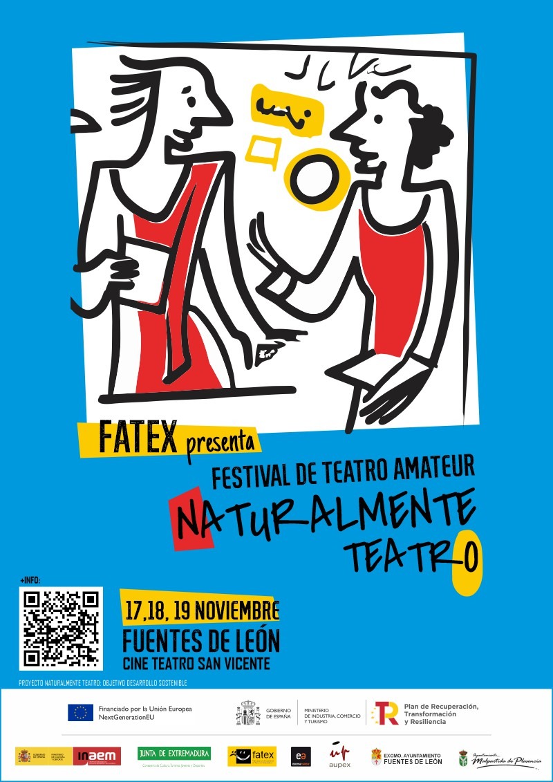 ESCENAMATEUR's tweet photo. ¿Eres soci@ de @ESCENAMATEUR o de alguna de sus federaciones? Si es así y aún no te has presentado a la convocatoria para participar en el Festival Naturalmente #teatro en #FuentesdeLeón que organiza #FATEX ¡aún estás a tiempo! Cierra el 22 Sep./ 23:59 h
👉🏼https://t.co/j7YK6I8brv https://t.co/XoJX3iQWkR