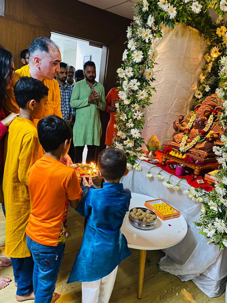 Monarch Family is celebrating Lord Ganesh's blessings with a traditional puja, prayers, and a festive feast. You're cordially invited to join us for the auspicious Ganesh Puja on September 19, 2023, and Visarjan on September 23, 2023. as we seek the blessings of Lord Ganesh🙏