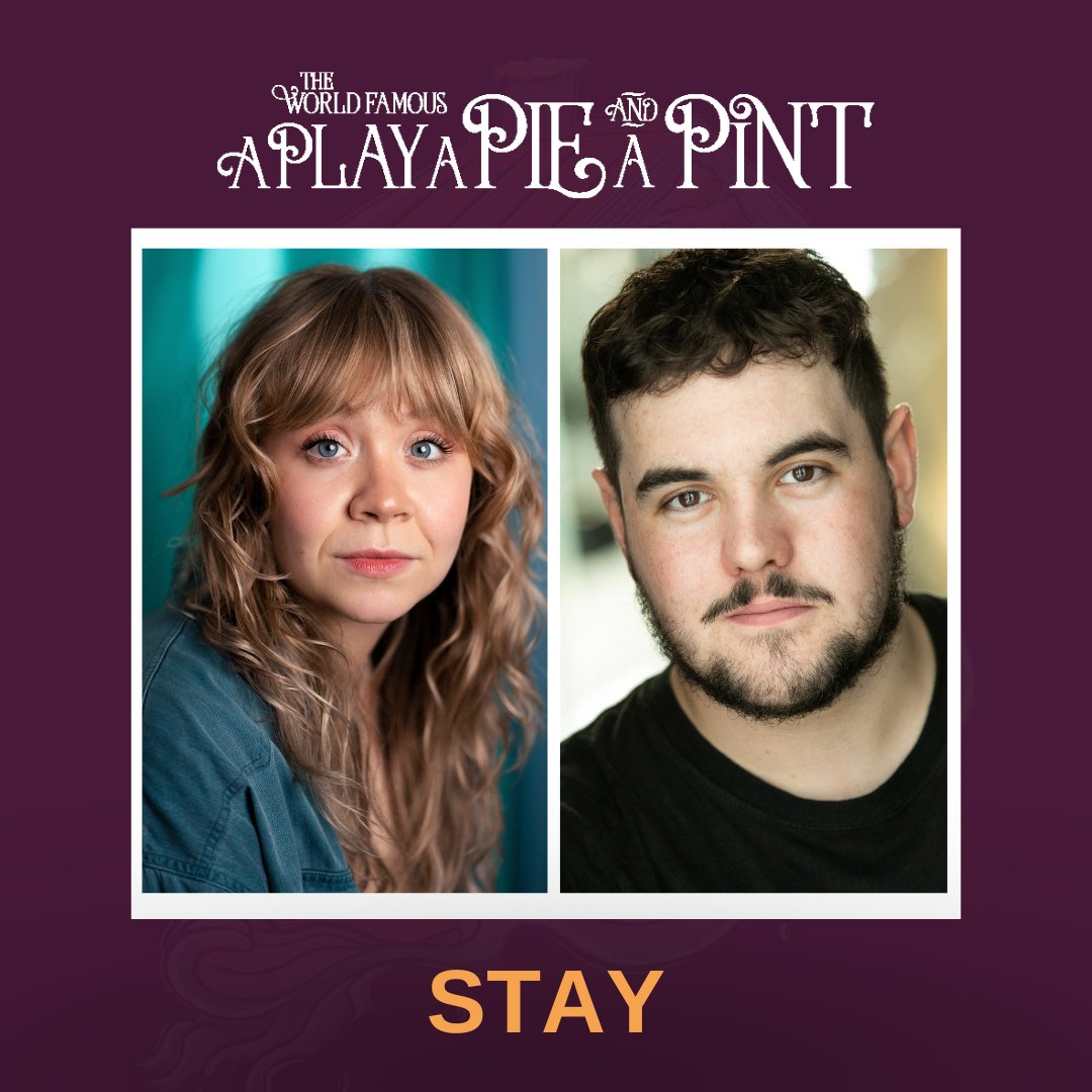 📣 CAST ANNOUNCEMENT 📣'

Starring in our new musical Stay are the wonderful...

⭐ Daisy Ann Fletcher
⭐ Craig Hunter

This stunning musical by @oneillandsavage exploring love, grief and peculiar park-life sees two ex-lovers reunite at the edge of a pond.