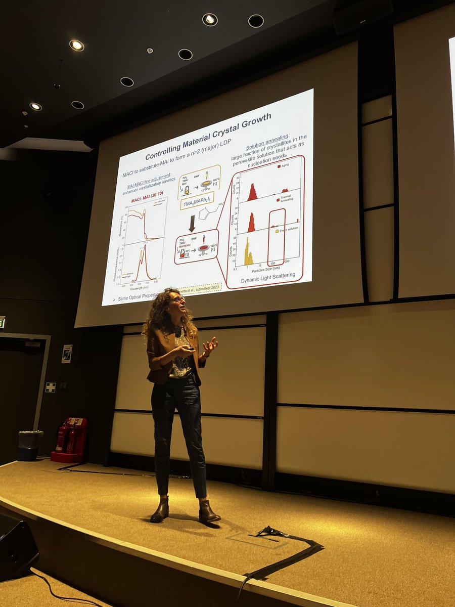 Henry Snaith Group (@snaithgroup) on Twitter photo The question of 2D or not 2D #perovskite materials and their application in solar cells explored by <a href="/RoySocChem/">Royal Society of Chemistry</a> lectureship winner <a href="/GiuliaGrancini/">Giulia Grancini</a> (<a href="/PVsquared2/">PVsquared2</a> / <a href="/unipv/">Università di Pavia</a>) here at #PSCO23 The question of 2D or not 2D #perovskite materials and their application in solar cells explored by <a href="/RoySocChem/">Royal Society of Chemistry</a> lectureship winner <a href="/GiuliaGrancini/">Giulia Grancini</a> (<a href="/PVsquared2/">PVsquared2</a> / <a href="/unipv/">Università di Pavia</a>) here at #PSCO23