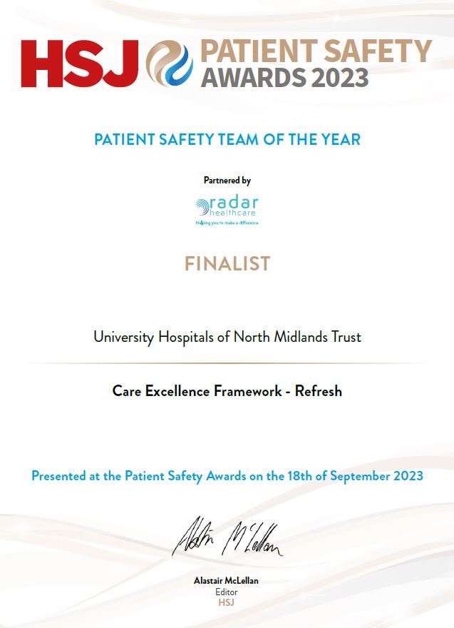 UHNM NHS Trust 🏥 (@uhnm_nhs) on Twitter photo Congratulations to the CEF team who attended the <a href="/HSJptsafety/">Patient Safety Congress & Awards</a> awards last night. The team were finalists in the Patient Safety Team of the Year category which recognises safety, culture and positive experience in patient care. Well done to everyone involved! ⭐️👏 Congratulations to the CEF team who attended the <a href="/HSJptsafety/">Patient Safety Congress & Awards</a> awards last night. The team were finalists in the Patient Safety Team of the Year category which recognises safety, culture and positive experience in patient care. Well done to everyone involved! ⭐️👏