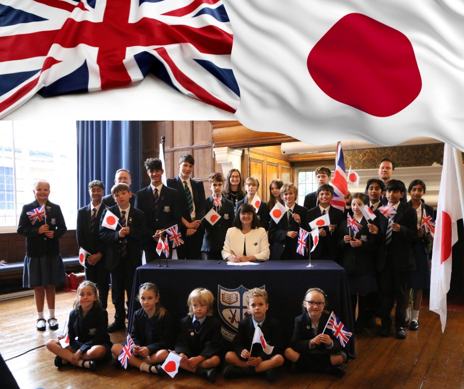 Today we signed an International School Alliance with our sister school in Japan. The exchange between schools will benefit both pupils and staff and ensure we are ready for a #GlobalWorkplace. #GlobalSchoolAlliance