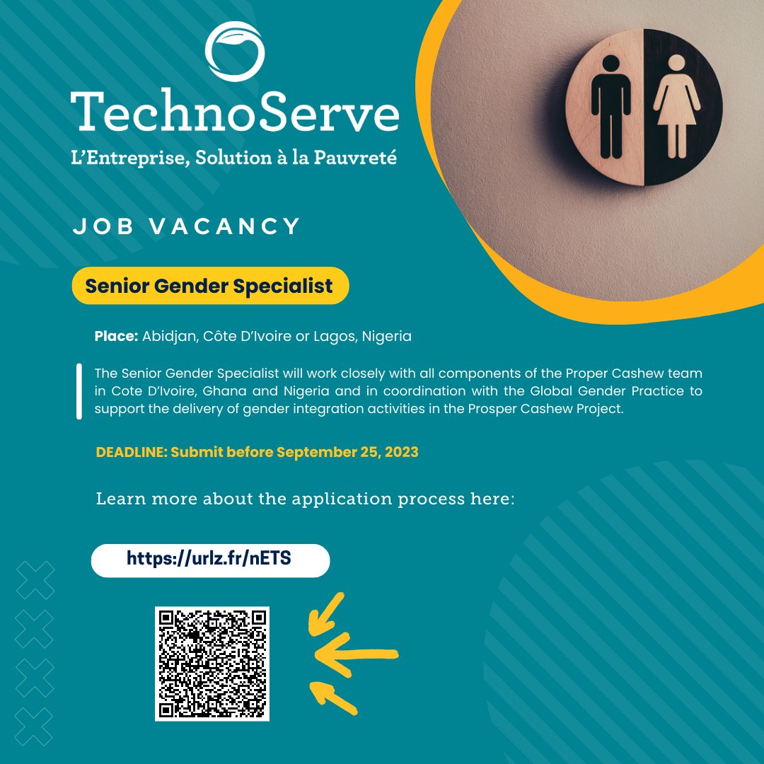 ProsperCashew's tweet photo. Prosper Cashew is hiring a Gender Specialist, apply and join our team! 📍📍📍https://t.co/7TRL6agTGE https://t.co/6yB42EUIUU