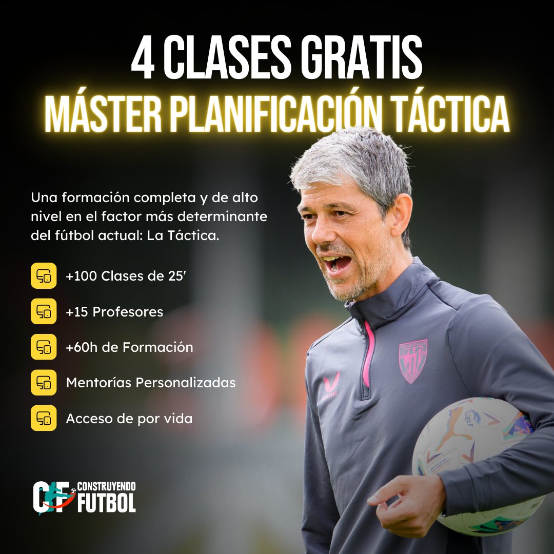 zenith_futbol's tweet photo. 📣 CLASE GRATIS ⚽ ¡Prueba nuestro Máster Planificación Táctica en Fútbol!

✅ Disfruta de 2 horas de formación con 4️⃣ profesionales de ÉLITE 🔝

💬 MENCIONA a un amigo en comentarios y te enviamos por privado el enlace ⬇️⬇️⬇️

🎯 ¡Impulsa tu carrera como entrenador de fútbol! https://t.co/ivnbDwJlEg