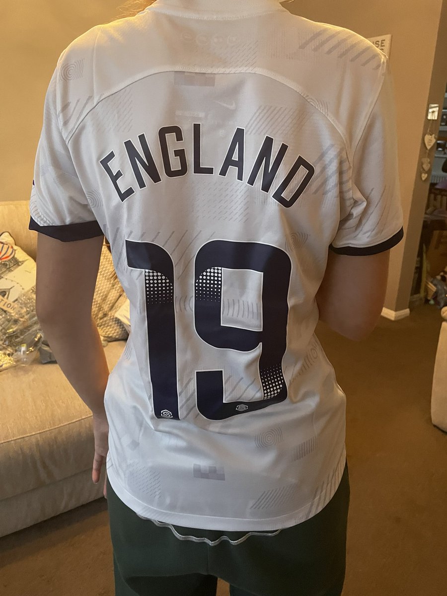 Yesterday we told delivery of this amazing <a href="/SpursWomen/">Tottenham Hotspur Women</a> number 19. <a href="/Bethany_Eng15/">Bethany England</a> shirt. 24 hours later her number has been changed to 9. One very unhappy daughter and £95 out of pocket for an outdated shirt. 
Is there anything we can do to change  it ??