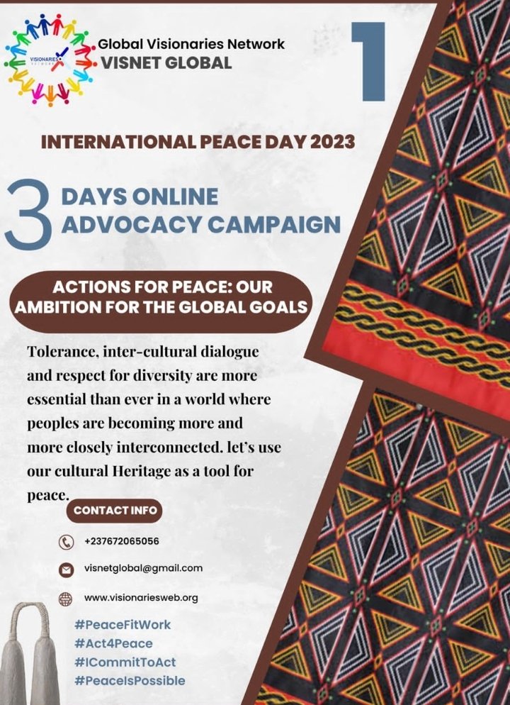It all begins with acceptance...
Let us all embrace our different cultures, live in Harmony, and peace will be visisble.... together with @GLOBALVISIONAR5
, I say Peace is possible #Peacefitwork 
#Act4Peace
#ICommitToAct
#PeaceIsPossible