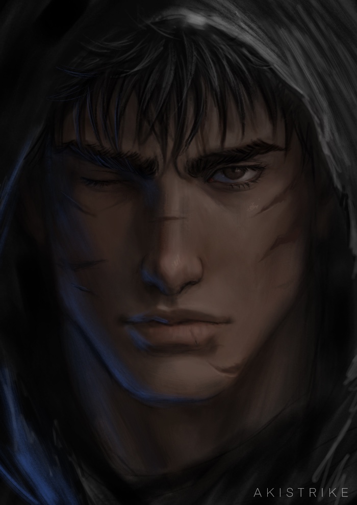 akistrike's tweet photo. Biblically accurate Guts #Berserk https://t.co/mCWs8318Be