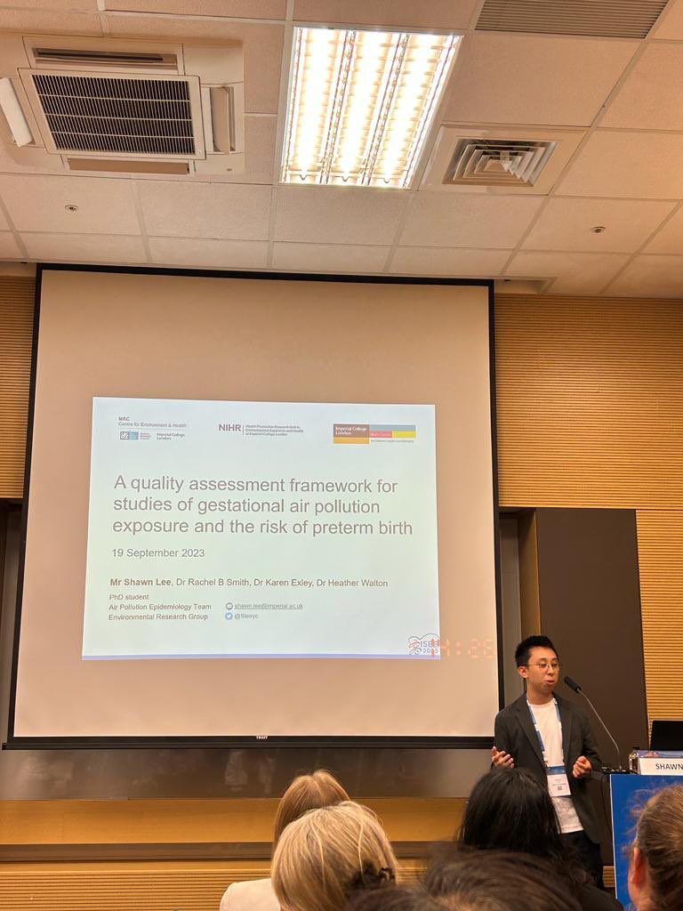Shawn Lee (@sleeyc) on Twitter photo ISEE Presentation 1/2 ✅ Honoured to have presented part of my PhD work in the air pollution and child health (1) session at #isee2023 <a href="/ISEE_global/">ISEE Env Epi</a> 🤩 ISEE Presentation 1/2 ✅ Honoured to have presented part of my PhD work in the air pollution and child health (1) session at #isee2023 <a href="/ISEE_global/">ISEE Env Epi</a> 🤩