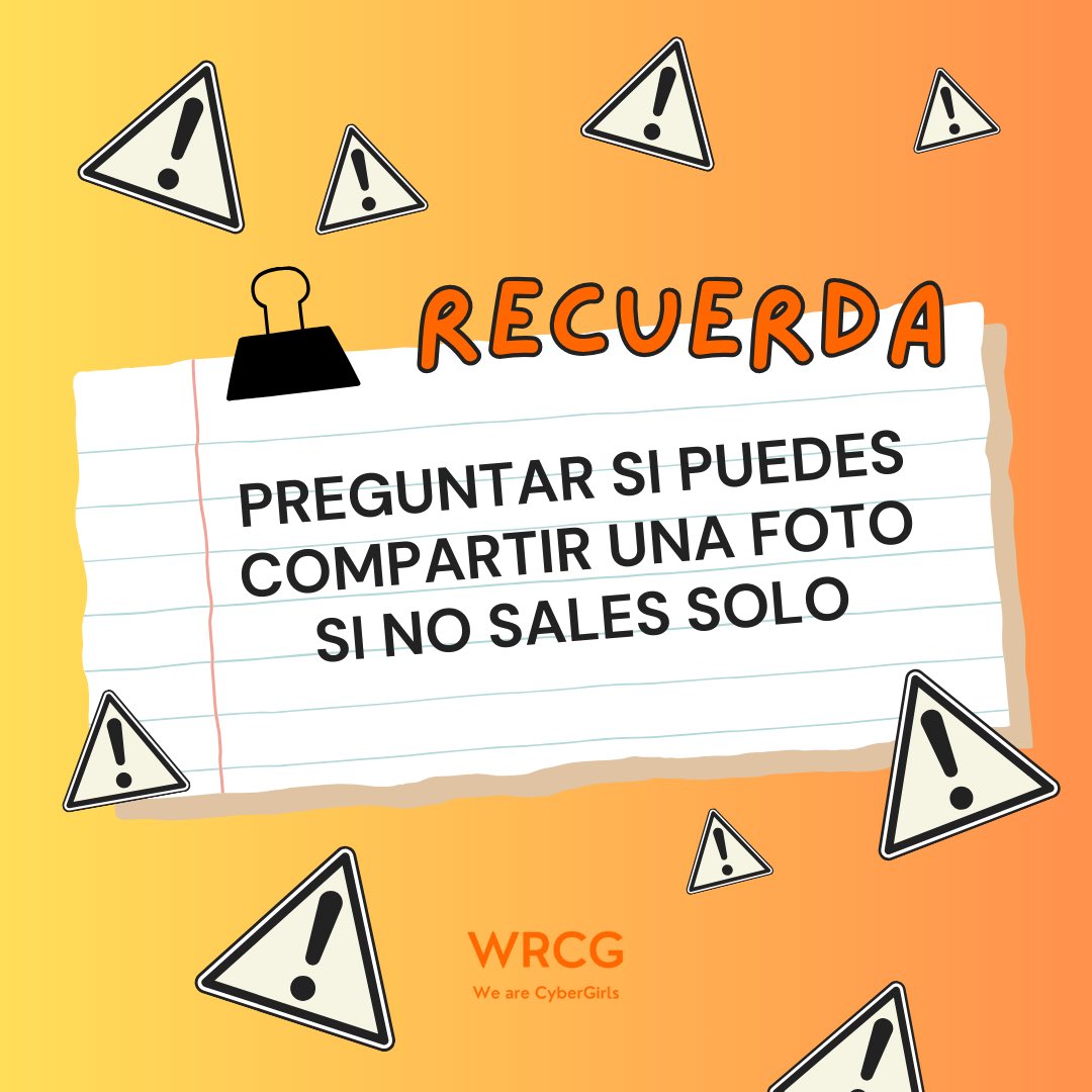 WeAreCyberGirls's tweet photo. 📷 Antes de compartir, pregunta primero. Respeta la privacidad de los demás y pide permiso antes de publicar contenido que los involucre. 

¡Un pequeño gesto que marca la diferencia! 😊✨ https://t.co/Zcwej7LPlt