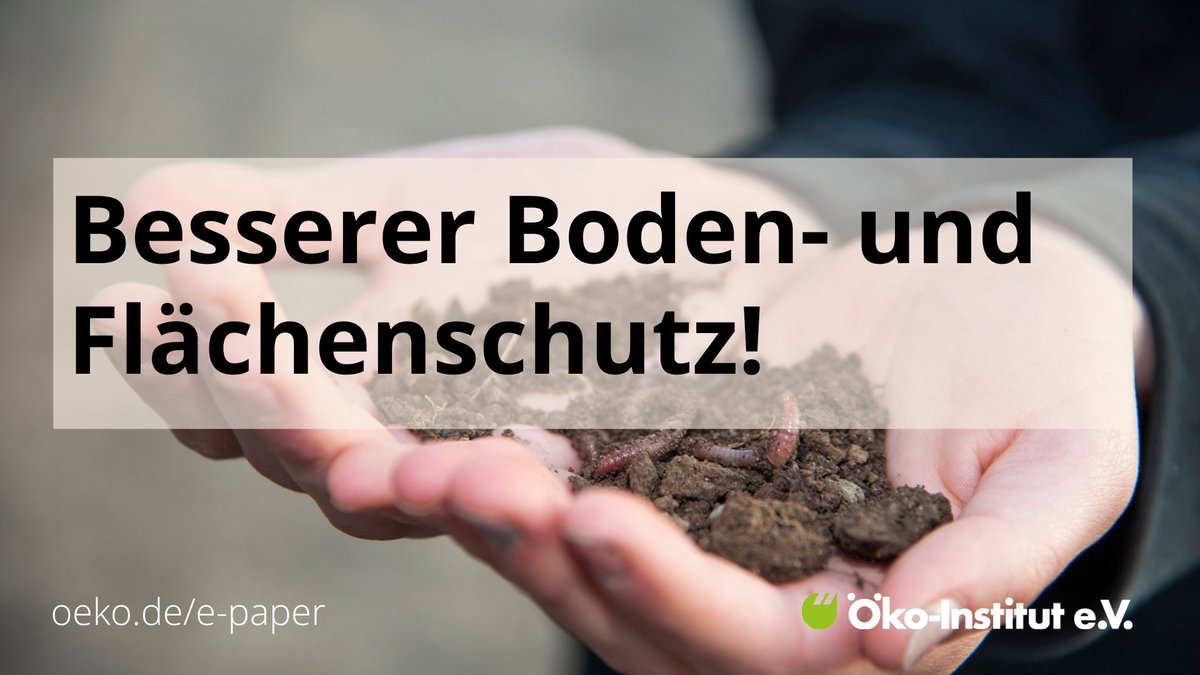 oekoinstitut's tweet photo. Der Boden ist massiv belastet, ständig verschwinden Flächen für Siedlungen und den Verkehr. Wie können wir #Bodenschutz und #Flächensparen vorantreiben? Dazu mehr in der aktuellen #ecoatwork. https://t.co/371gu8XJC3 #Umweltschutz #Naturschutz #Klimaschutz #Nachhaltigkeit https://t.co/HjRHkzWeNx