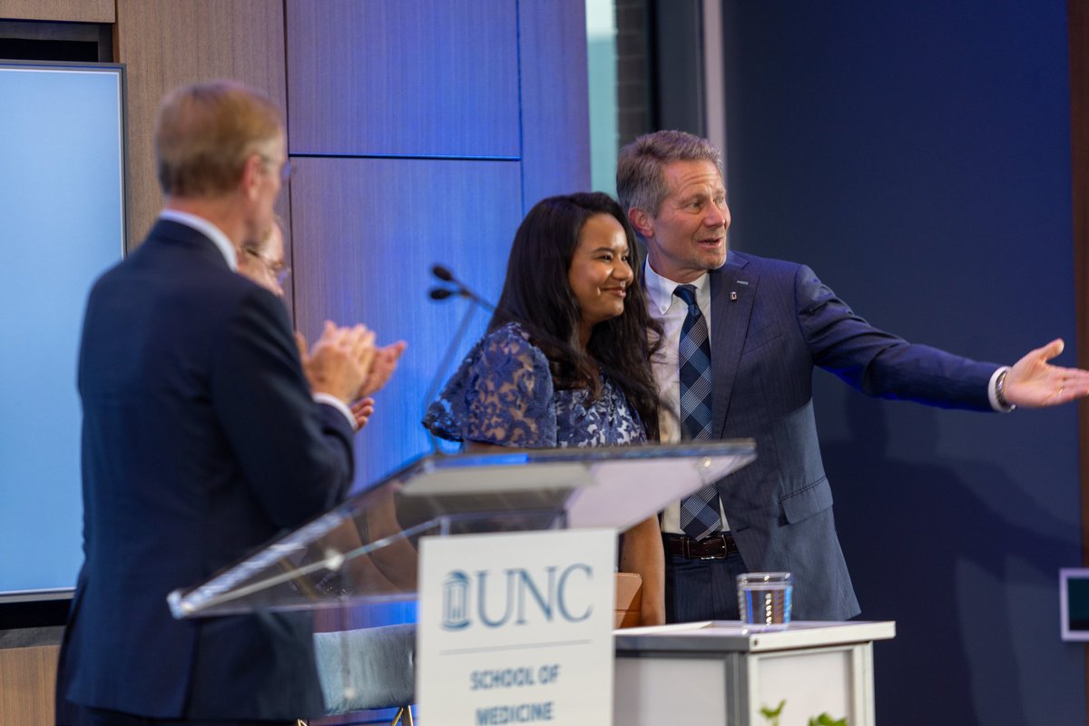 TheresaWrites_'s tweet photo. Grateful to have served as the medical student speaker at the opening ceremony of @UNC_SOM’s Roper Hall, last night! #uncsom 

“Although, our words have power beyond measure, it is boldness of our actions that tell the world, with transparency and clarity,who we really are.” https://t.co/c9QNq89vwY
