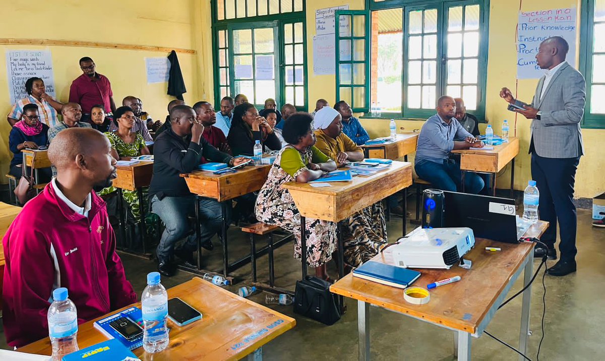 Today, the mayor <a href="/A_sebutege/">Sebutege Ange</a> paid a courtesy visit to the trainees at <a href="/RwandaEQUIP/">RwandaEQUIP</a> training. He observed teacher practice sessions and engaged with School Head teachers. He urged them to embrace technology for effective school management.