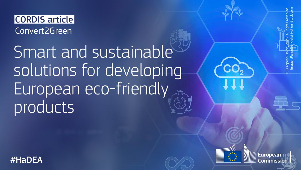 EU_HaDEA's tweet photo. 📢Calling all #SMEs developing novel, bio-based, recyclable, recycled or upcycled materials! 🧪♻️🌿

Do you need support in developing, testing &amp; validating these materials?

Discover and apply to #HaDEA-managed project #Convert2Green's open call➡️https://t.co/bs2p924YVJ https://t.co/76qtPsEwQR