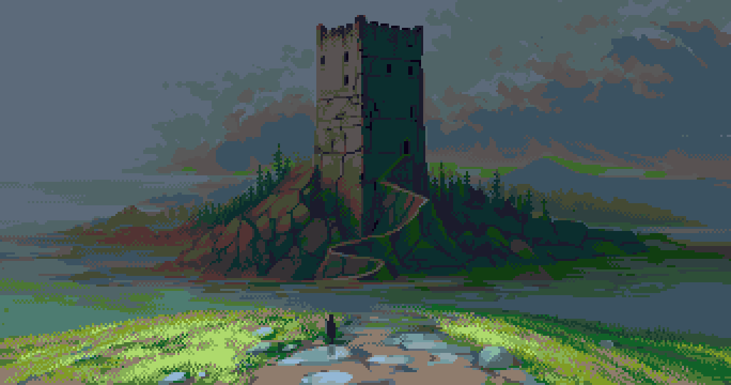 a3um_pixels's tweet photo. The Keep #pixelart #ドット絵 #픽셀아트 https://t.co/xAlHnEYNuo
