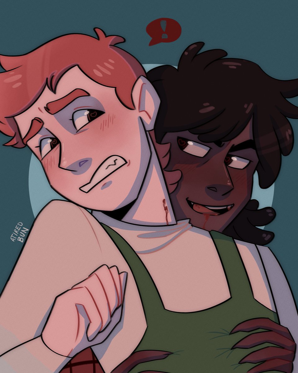 Gary and Marshall but like, one of them is actually a vampire here (guess who)

#fionnaandcakefanart #FionnaandCake #gumlee #adventuretime