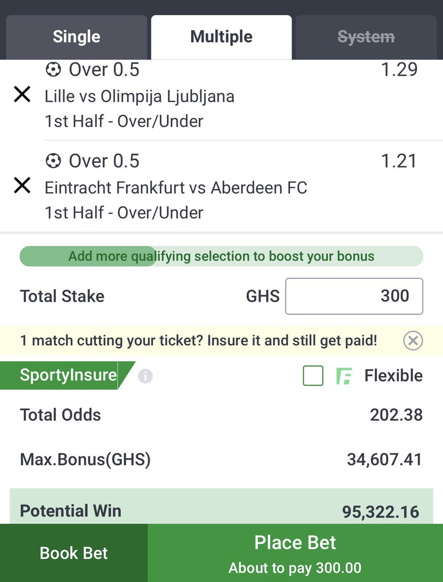 GhanamanTips's tweet photo. Sporty Bet.

Champions League + Europa League || 200+ Odds.

Grand Audit Again🎉🎉

Drop 81 likes if you're ready🔥🔥🔥

Sporty Code posted here - https://t.co/c4eLH45V3b https://t.co/AS64YBx6i5