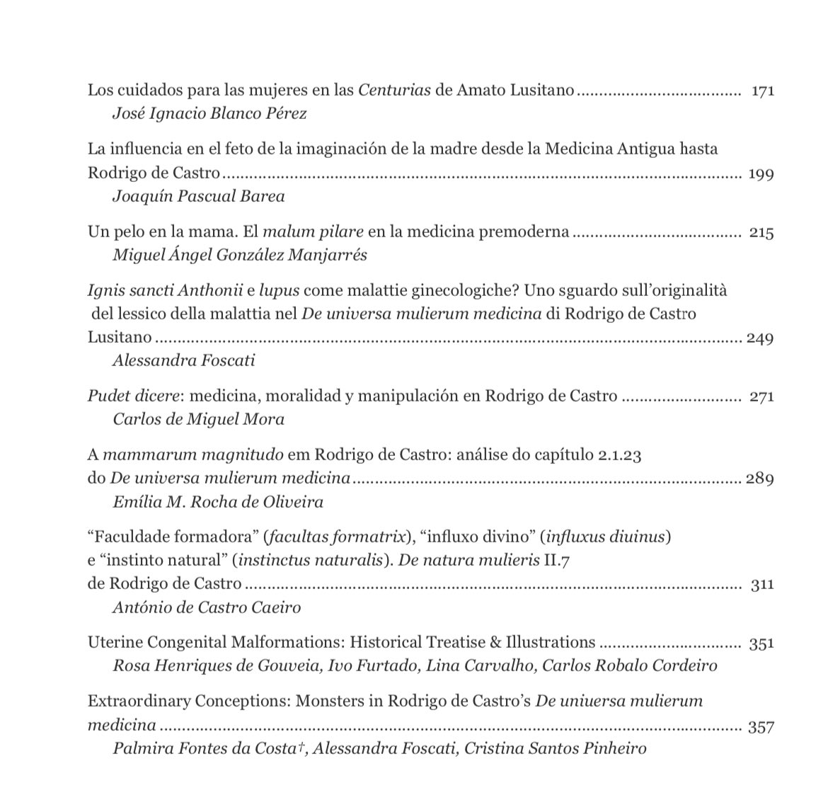 Nueva publicación de <a href="/speculum_med/">Speculum Medicinae</a> 👇🏻
Gynecia. Studies on Gynaecology in Ancient, Medieval and Early-Modern Texts

J.I. Blanco, Los cuidados para las mujeres en las Centurias de #AmatoLusitano

M.A. González Manjarrés, Un pelo en la mama. El malum pilare en la medicina premoderna