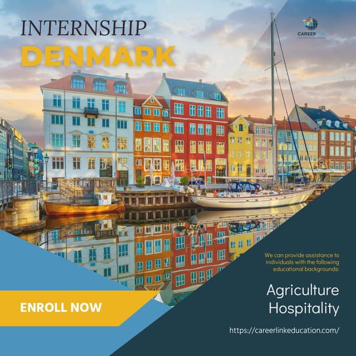 Discover the wonders of Denmark and boost your career growth. Send your resume to info@careerlinkeducation.com and let's make your dream Danish internship a reality! 🌍🎓#CareerLink #Internship #denmark #educational #culturalexchange #careerdevelopment #learning 
#agriculture