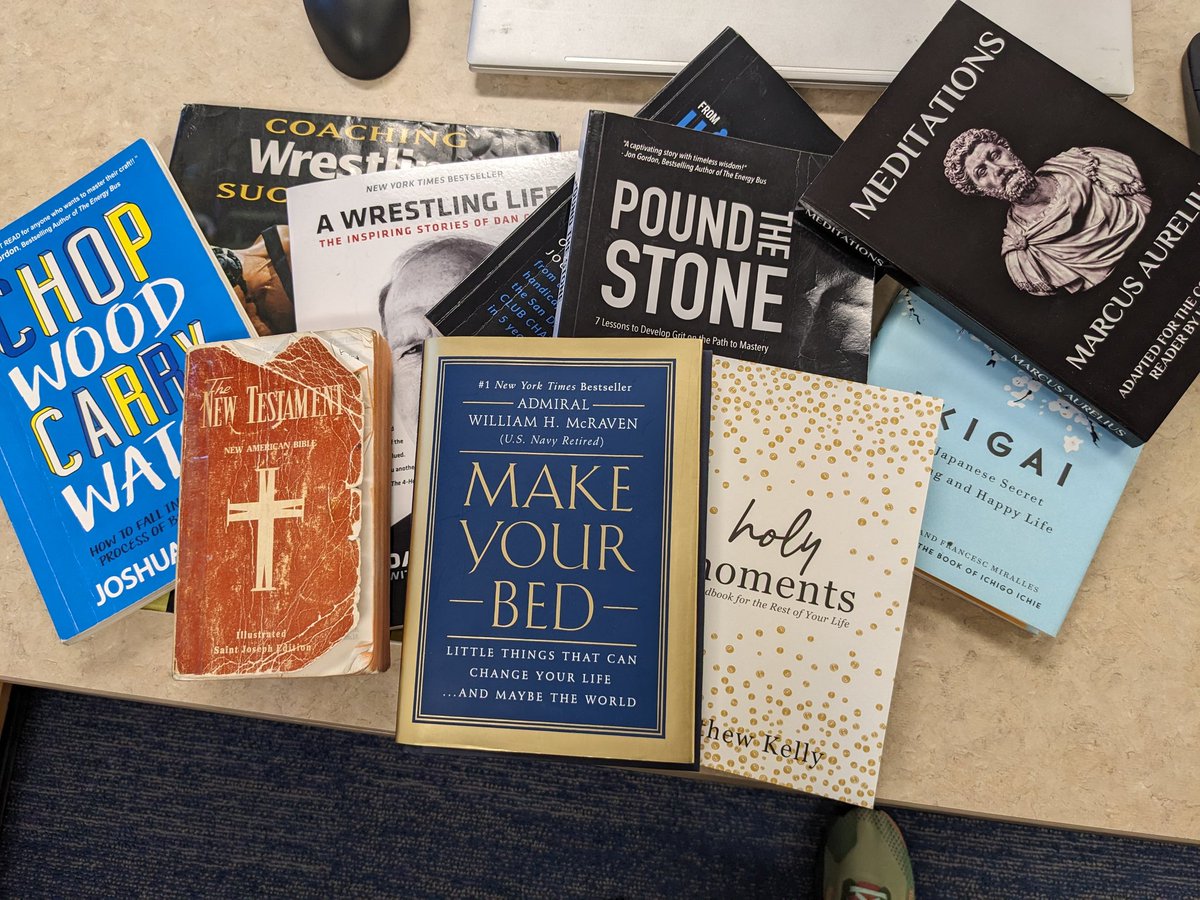 One of my wrestlers asked what books he should read.  Here are a few I have at work.