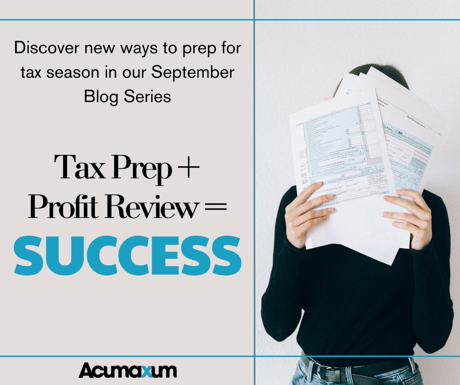 djcmediallc's tweet image. Discover new ways to prep for the tax season in this month’s blog series.
Acumaxum.com

#taxplanning
#business
#money