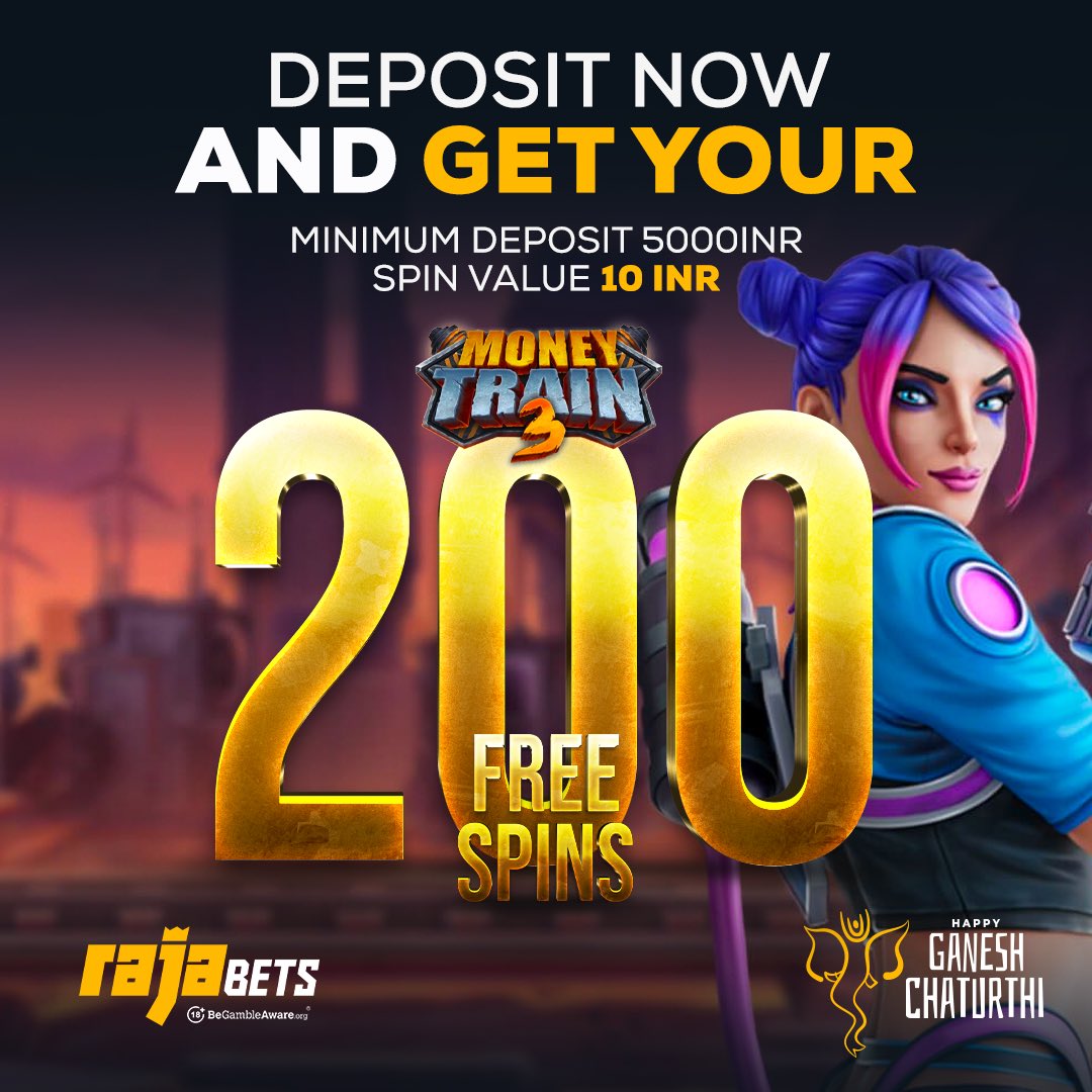 Happy Ganesh Chaturthi  🔥🔥🔥🔥  

Make a minimum of 5000INR deposit, get 200 Freespins valid on Money Train 3!

Event will be over at 12AM⏳ 

❗️You can get your bonus from live support.

#ganeshachaturthi #GaneshChaturthi2023