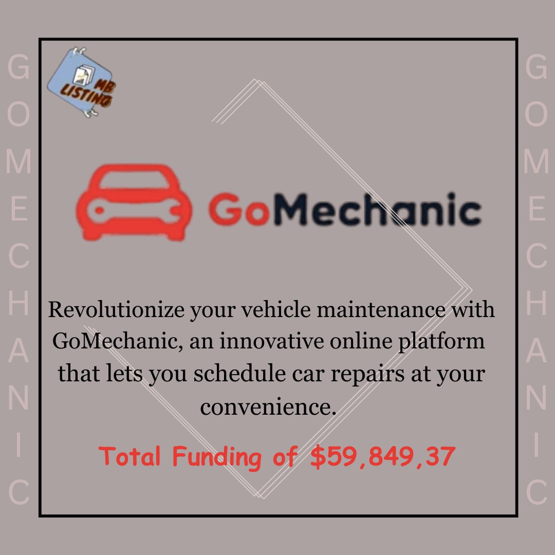 Go Mechanic's Story -
GoMechanic, a pioneering online vehicle repair platform, has transformed the way consumers manage their car maintenance. 
#GoMechanic #CarMaintenance #VehicleRepair #AutoCarePlatform #ConvenientService #AutomotiveInnovation #CarCareSimplified