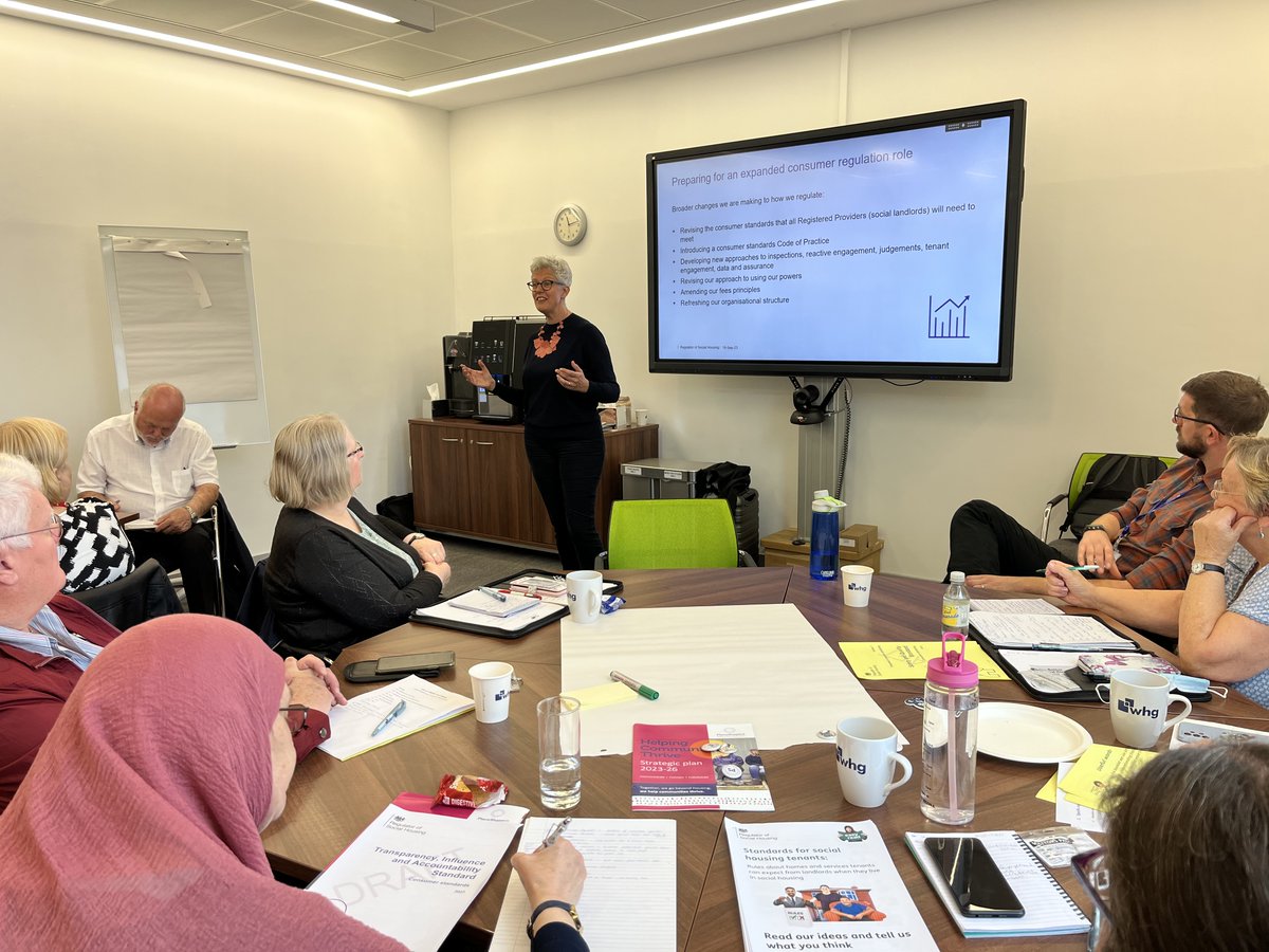 Today was a fantastic opportunity for residents and social housing associations in the #BlackCountry to come together and discuss the new consumer regulations📰
 
Attendees heard directly from Kate Dodsworth, Chief of Regulatory Engagement <a href="/RSHEngland/">Regulator of Social Housing</a>, about the proposed new
