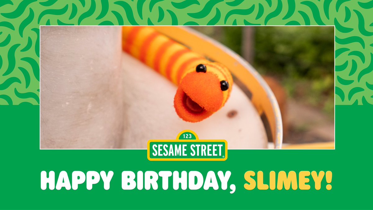 He may be small, but he holds a ginormous place in our hearts! 💛💚 #HappyBirthdaySlimey, we love you!