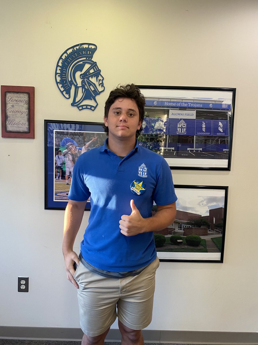 A real go getter
Never catch him still
We love our senior
A Trojan names Will!

Thanks, Will Calvert, <a href="/BishopChatardHS/">Bishop Chatard High School</a> is lucky to have you! Much success this year and in your future endeavors in business, law or teaching!