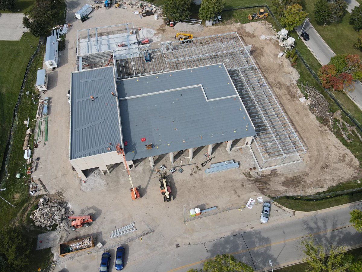 Roof decking installation started last week and will continue this week at the North Shore Fire/Rescue and North Shore Health Department Facility.