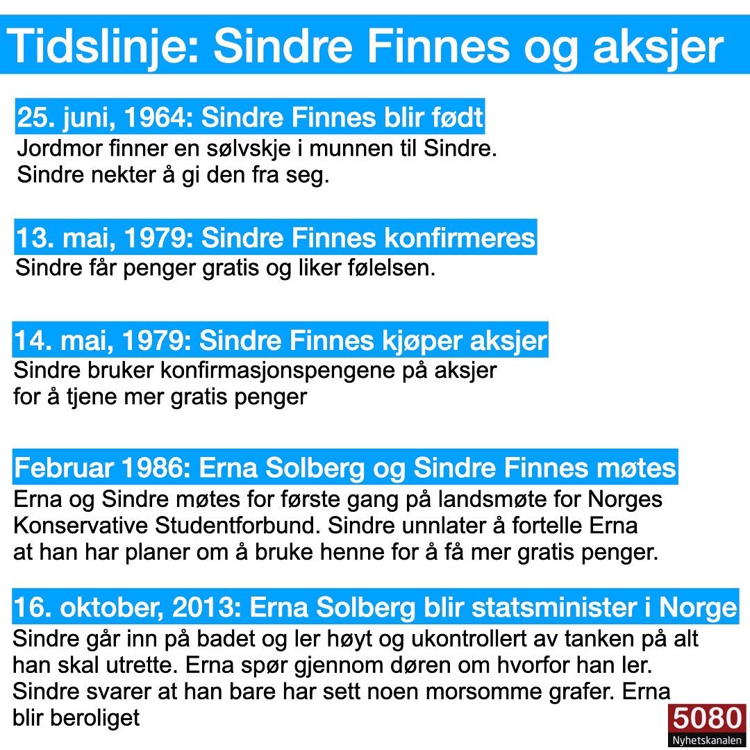 5080's tweet photo. (Tråd 1/6) HELE tidslinjen i saken om Sindre Finnes’ aksjekjøp: https://t.co/KjCI6NF1fq