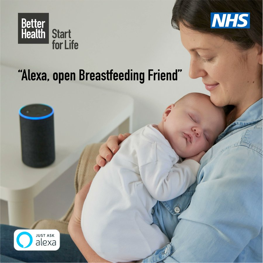 Our Breastfeeding Friend support tool for voice, available on Amazon Alexa is now new and improved! Get a personal Feeding Guide and NHS-approved advice 24/7 to help answer all your breastfeeding questions. 

#NationalBreastfeedingWeek