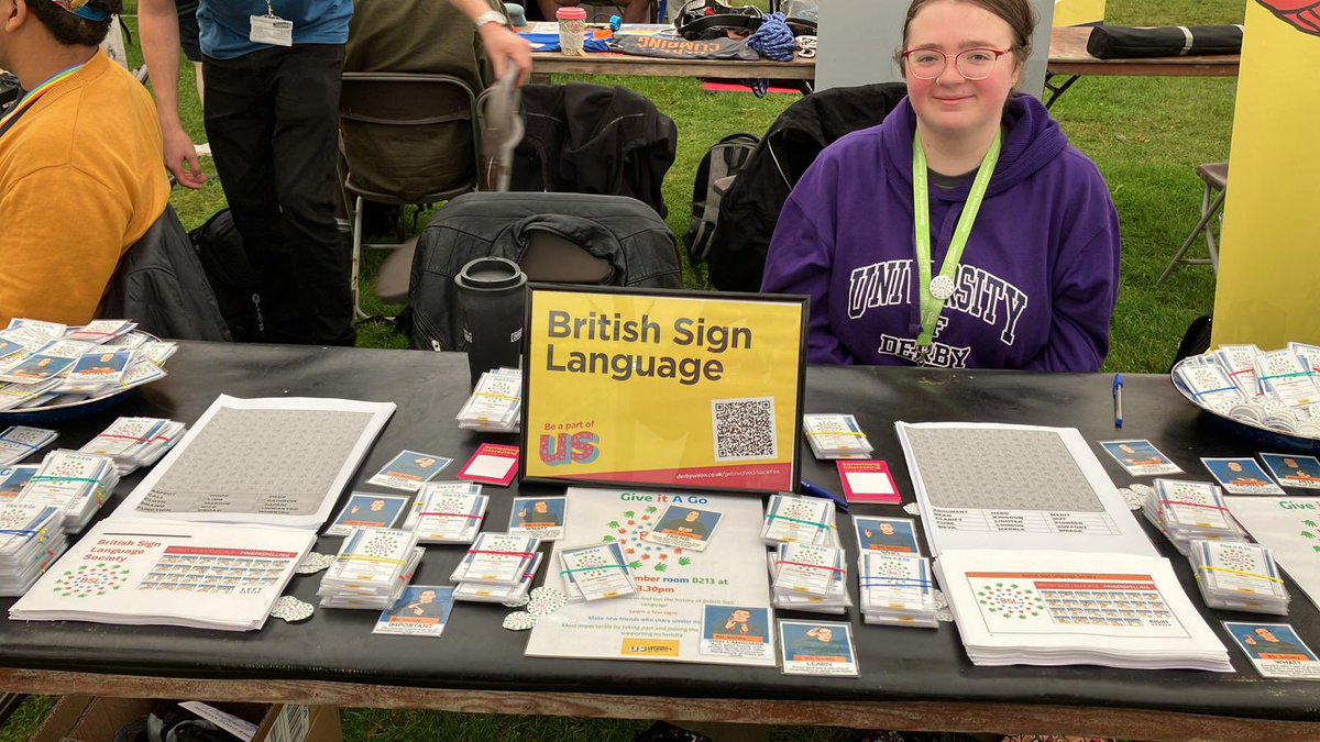 bsl_derby's tweet photo. at @DerbyUnion #freshersfair https://t.co/W0je6iPIF2