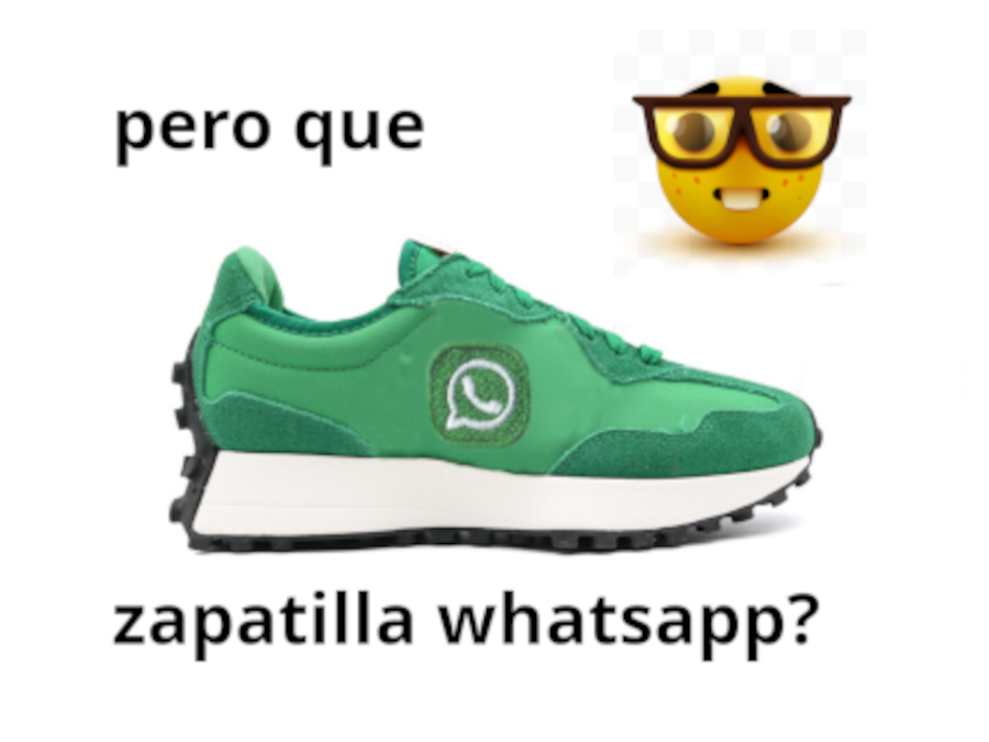 SabasShop's tweet photo. Zapatilla Whatsapp? #shitpost #meme #reddit https://t.co/Ll1T3ySSt6