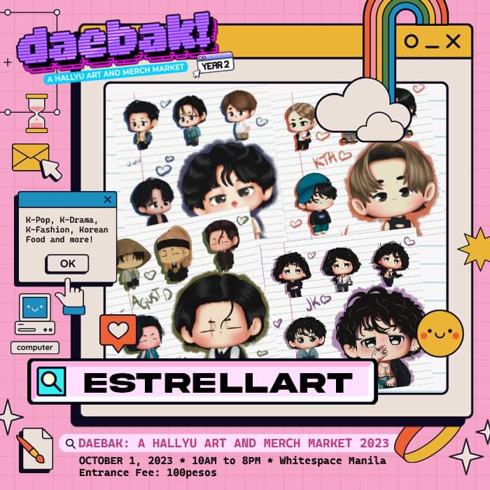 estreIIart's tweet photo. SURPRISE!! We'll be finally tabling again after 2 months at the Daebak Year 2 💜 We have a lot of surprises for you 🙆‍♀️ Hope to see you there! 🤸‍♀️ https://t.co/KZDCcFHbkO