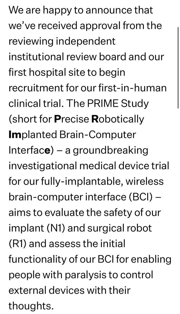 Mashpity's tweet image. BREAKING: Neural Link has annonuced it&apos;s official start of inn-human trials and recruitments are open. 

Will you volunteer?

#ElonMusk #neurallink