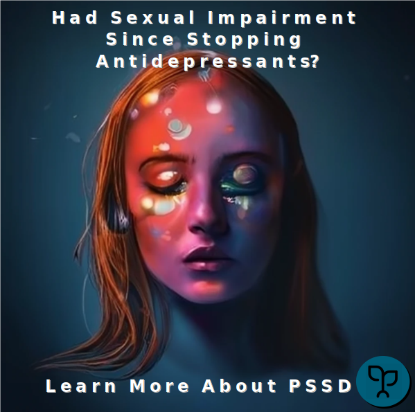Challenge!
Use DALL E (or a similar AI image generation platform) to create an effective and shocking poster for raising PSSD awareness. 

My first attempt