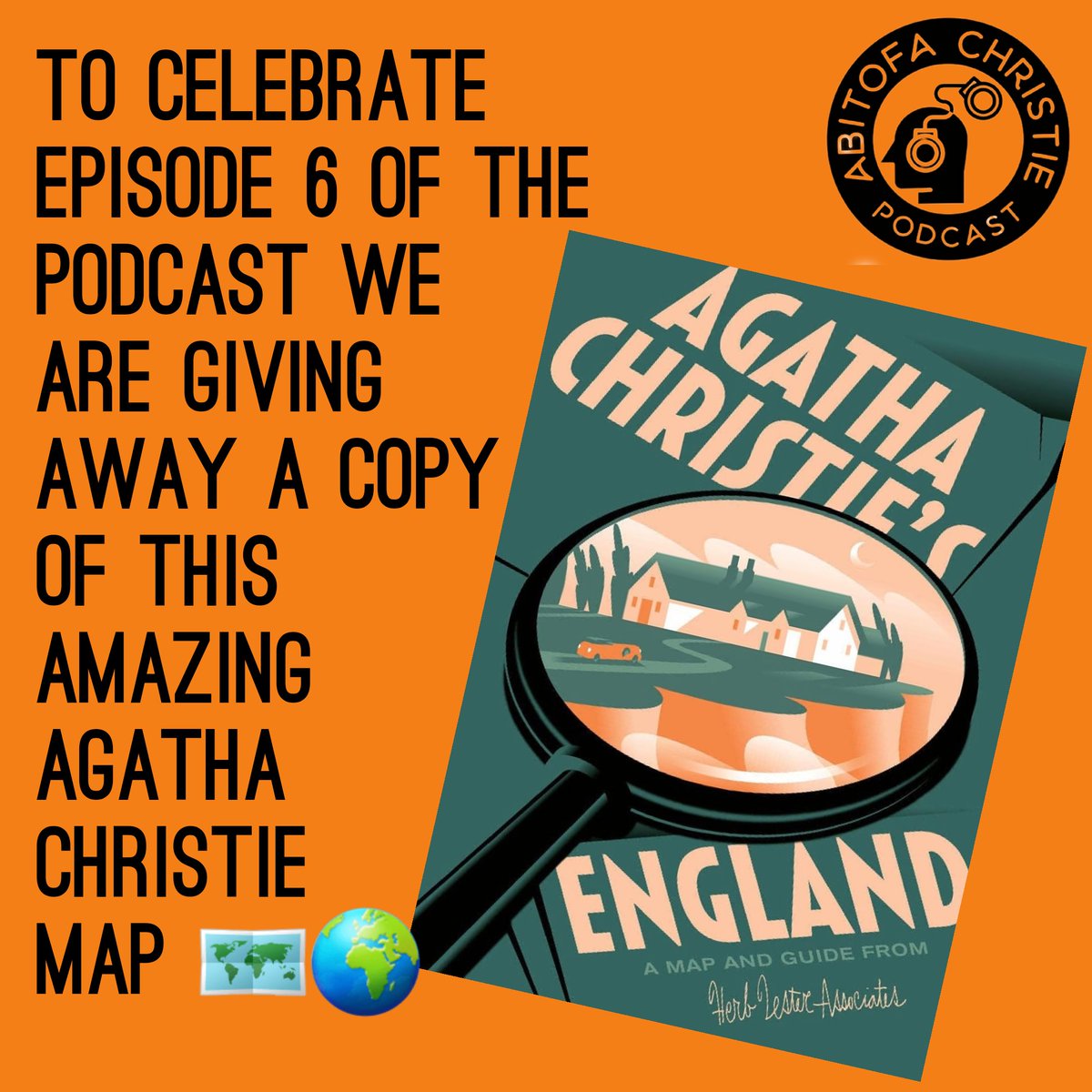 To enter simply like and repost. Competition ends on Thursday at 6pm GMT. #agathachristie #competition #podcast #mystery #hobby