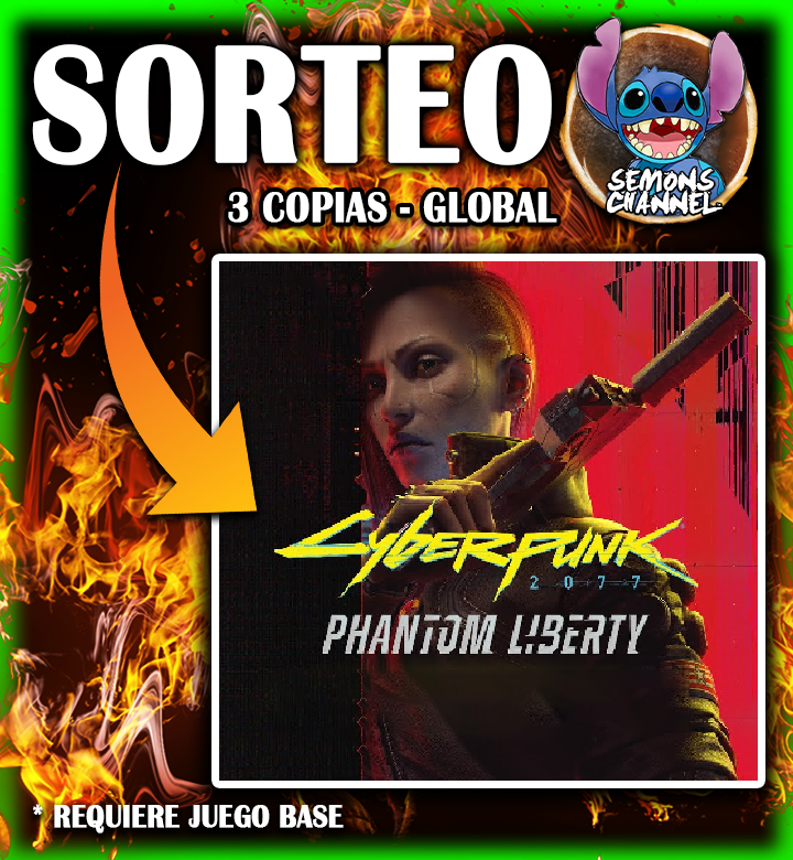 📢 SORTEO DLC #Cyberpunk2077 (3 copias) para la plataforma que prefieran entre mis suscriptores.

🌐 Sorteo GLOBAL | Ganadores 25 de Septiembre
✅ Seguir: youtube.com/SemonsChannel?…
🔁 Retuit a esta publicación.

Apunto que se necesita el juego base en tu plataforma... ¡¡SUERTE!!

*