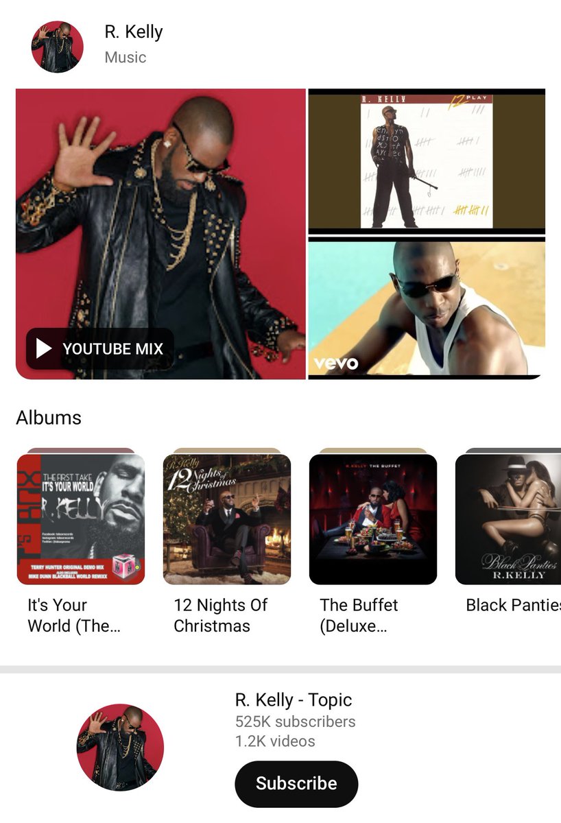 libsoftiktok's tweet photo. Hello @YouTube! When is R. Kelly who was convicted on s*x trafficking and child p**n charges gonna be demonitized? https://t.co/LI4nPVi3JN