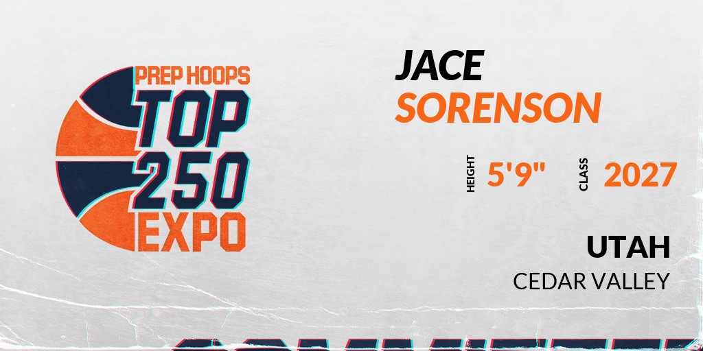 PrepHoopsUT's tweet photo. Welcome Class of 2027 Jace Sorenson of Cedar Valley HS to the @PrepHoopsUT Showcase @ Karl Malone Training Center. 

🔥🏀 #PHTop250UT 🏀🔥

Register NOW! 👇  
https://t.co/2txdqgH3W0 https://t.co/K7XG7aGkEQ