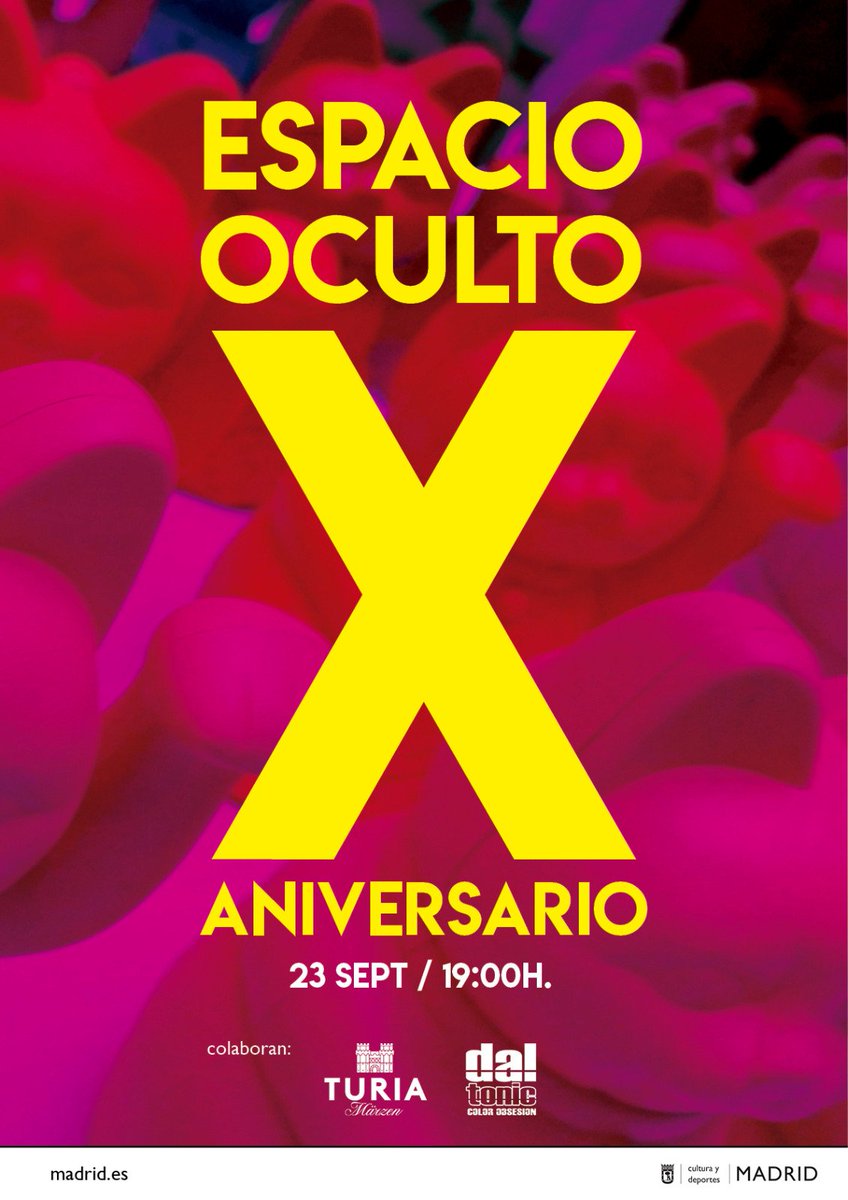 Celebra con nosotros el décimo aniversario de Espacio Oculto. Una década de resistencia cultural y colaboraciones desde Usera a todo el mundo!!!