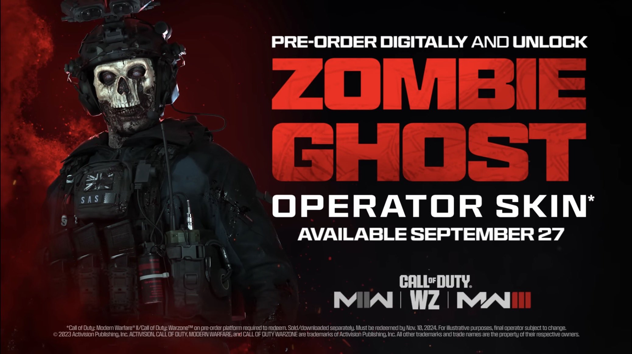 Modern Warfare 3 pre-order bonus & editions: Campaign early access, Zombie  Ghost skin, BlackCell, more - Charlie INTEL