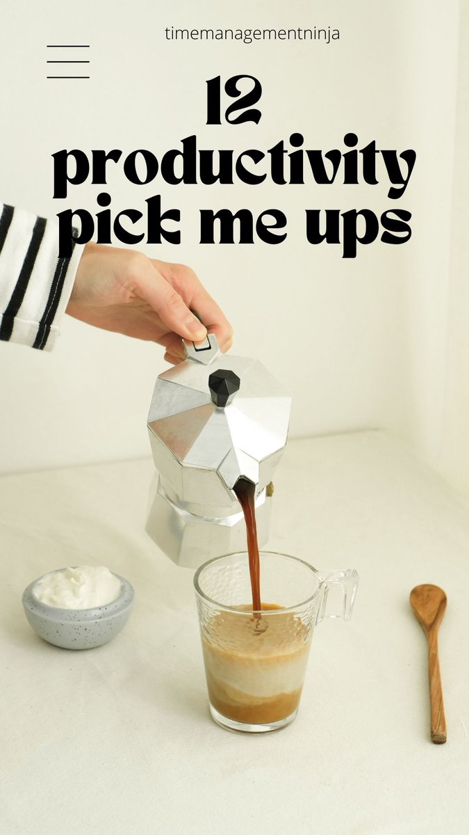 12 Quick Productivity Pick Me Ups

bit.ly/3l2sZkJ